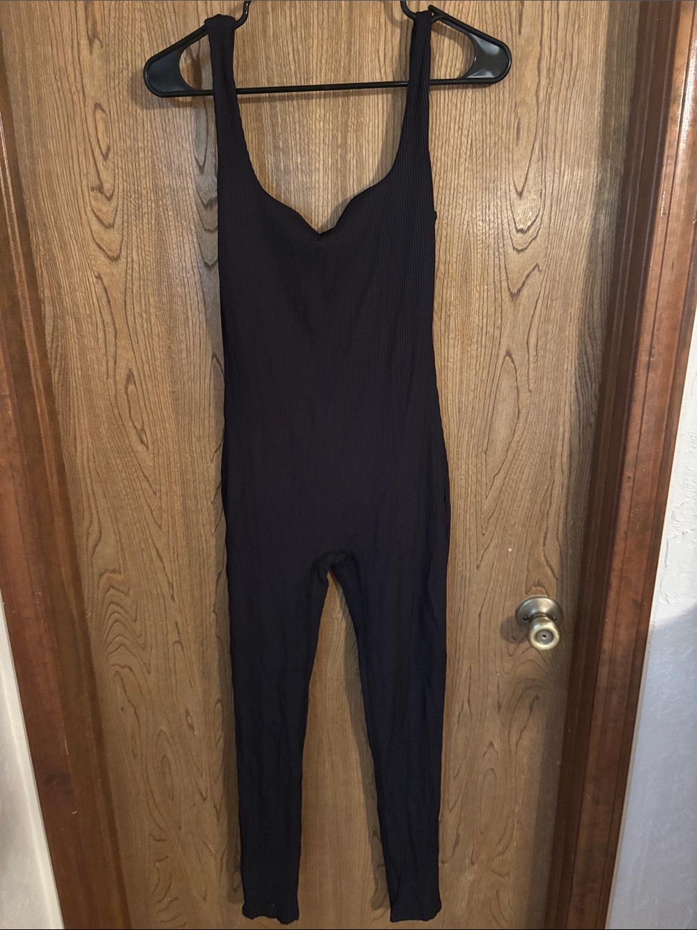 Forever 21 Black Ribbed Women's Jumpsuit